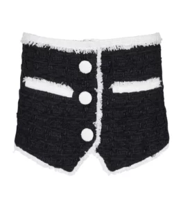 Balmain BALMAIN CONTRAST MINI SKIRT