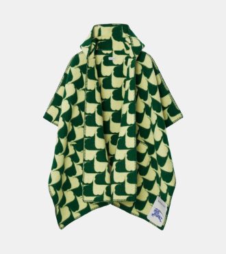 F7 apparel - Burberry BURBERRY EXCLUSIVE Wool Check B Blanket Cape