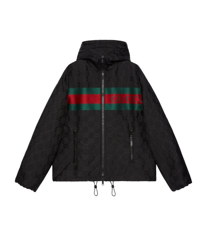 Gucci Nylon GG Hooded Jacket