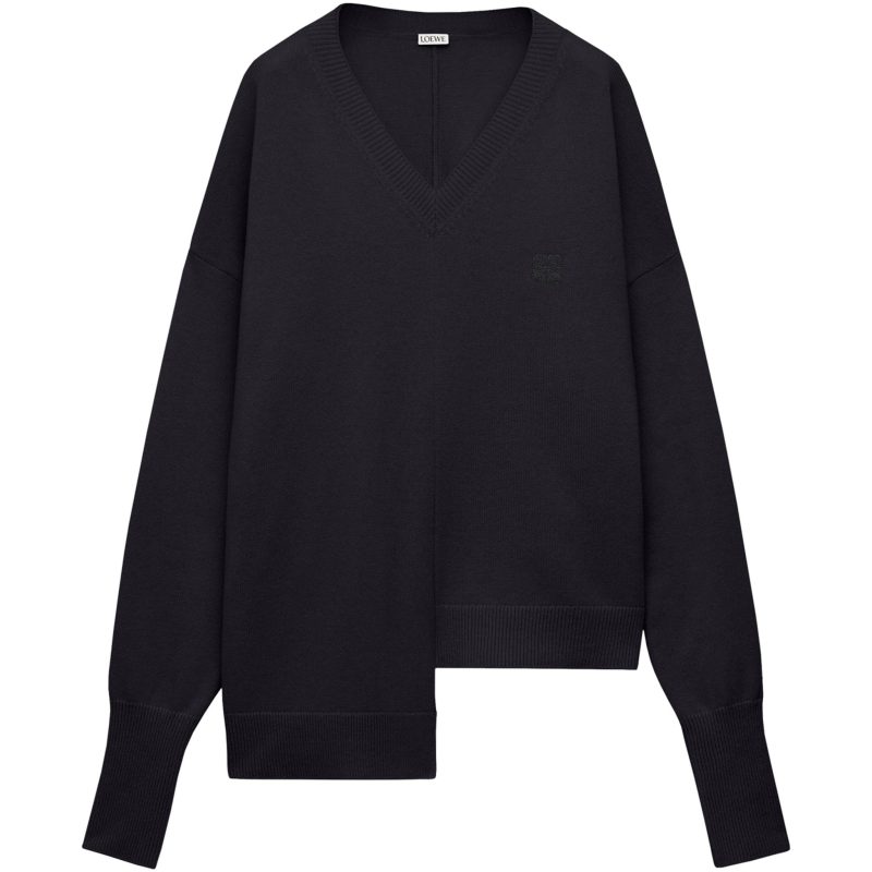 LOEWE Cashmere Anagram Asymmetric Sweater