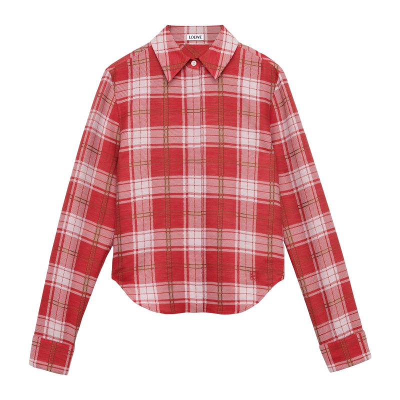 LOEWE Cotton-Blend Check Shirt
