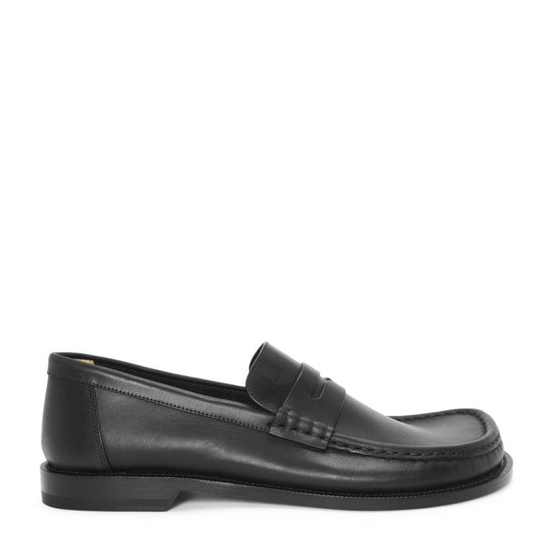 LOEWE Leather Campo Loafers