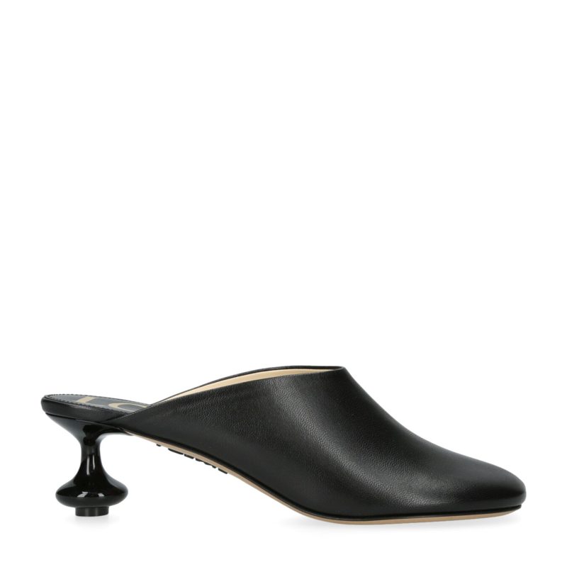 LOEWE Leather Toy Mules 45