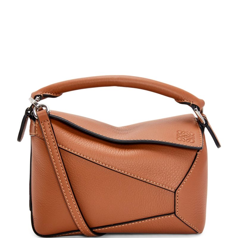 LOEWE Mini Leather Puzzle Edge Top-Handle Bag