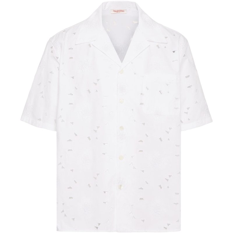Valentino Garavani Cotton-Blend Bowling Shirt