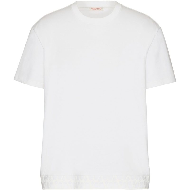 Valentino Garavani Cotton Logo-Hem T-Shirt