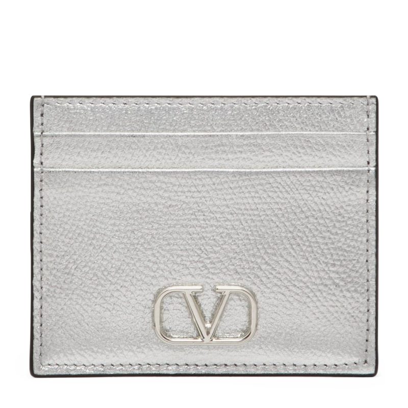 Valentino Garavani Leather VLogo Card Holder